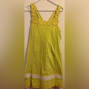 Greenish Pleated Women's Dress